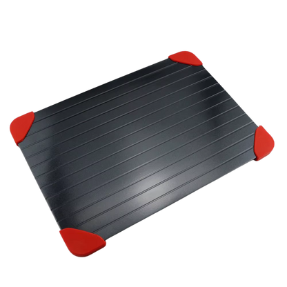 RapidThaw aluminum defrosting tray for frozen meat and food